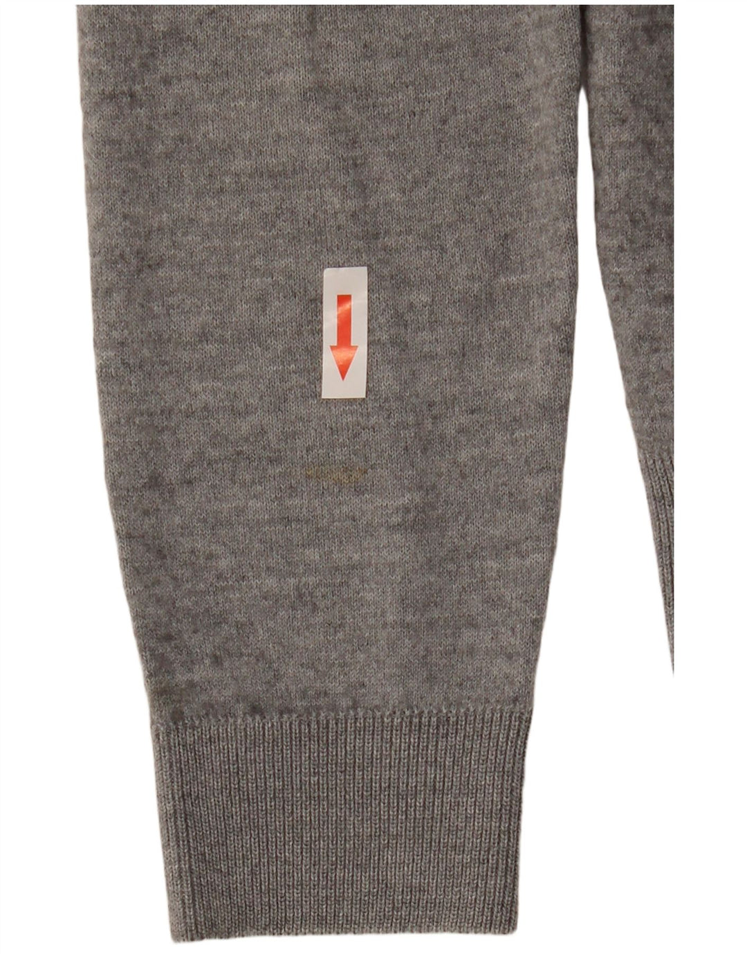 Suéter cardigã masculino Zara médio cinza manchado