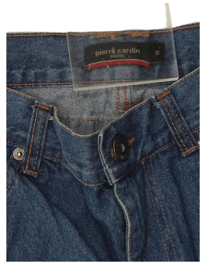 Shorts jeans masculino Pierre Cardin pequeno W28 algodão azul