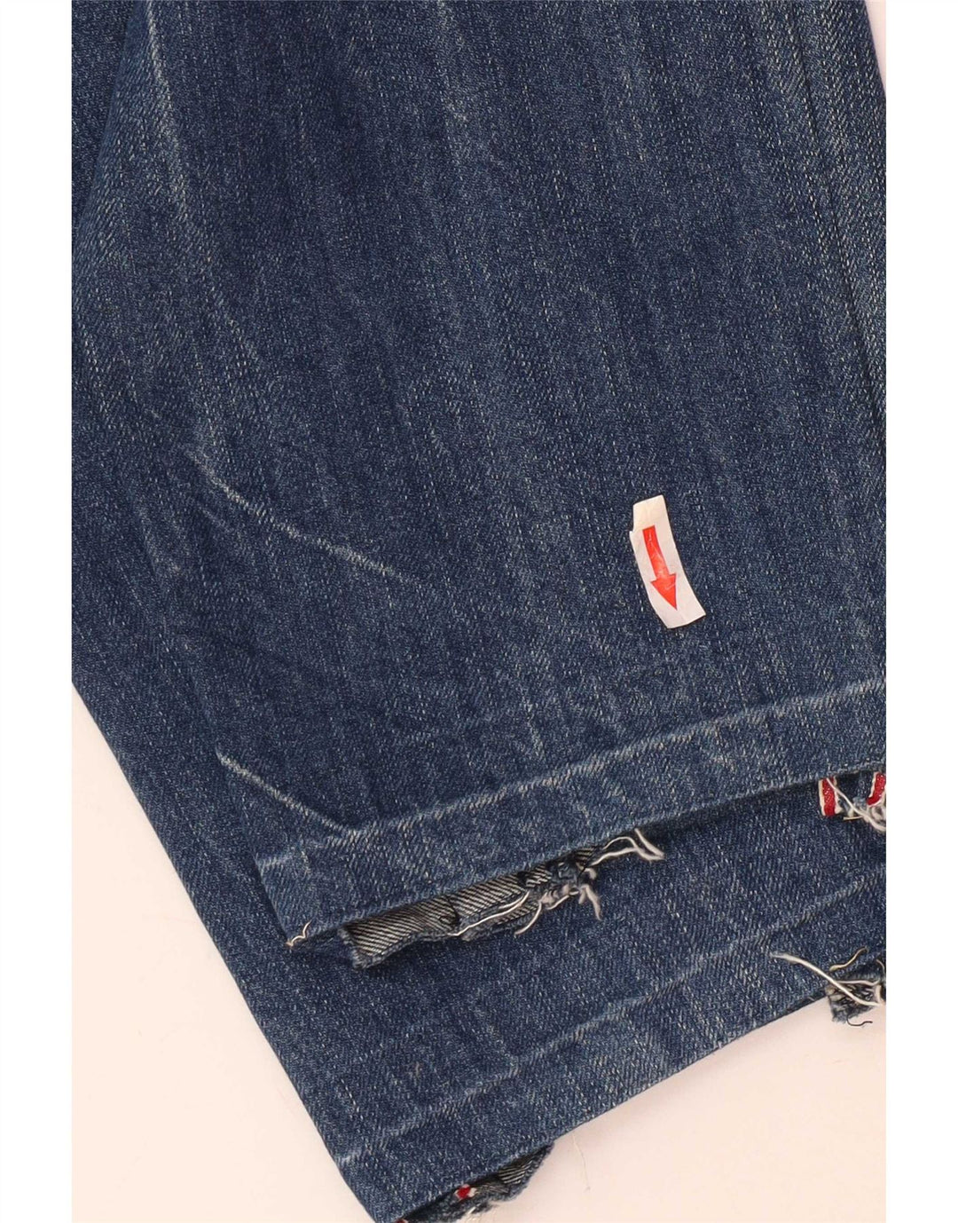 Replay Mens Distressed Slim Jeans W34 L34 Azul Algodão