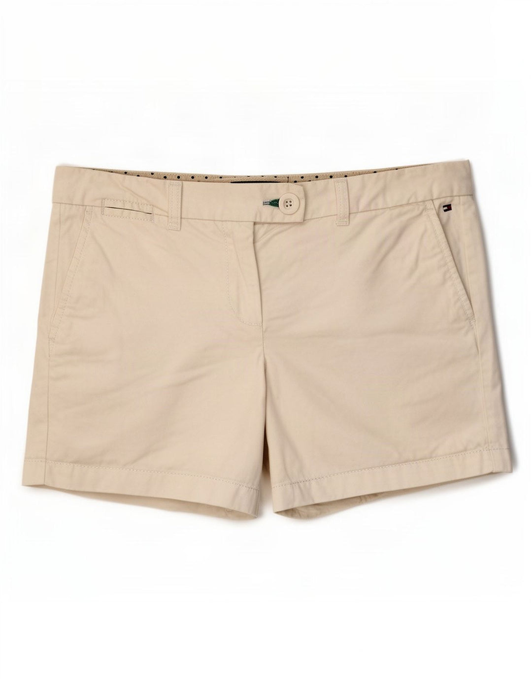 Shorts Chino feminino Tommy Hilfiger EUA 8 médio W32 algodão branco