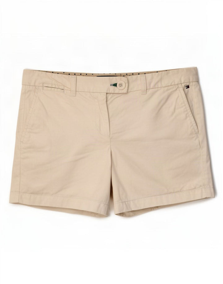 Shorts Chino feminino Tommy Hilfiger EUA 8 médio W32 algodão branco