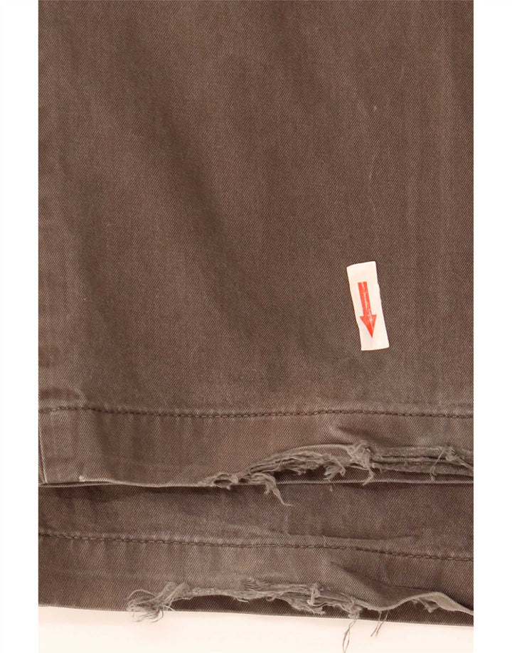 Calça chino masculina Marks & Spencer regular W36 L31 algodão cáqui