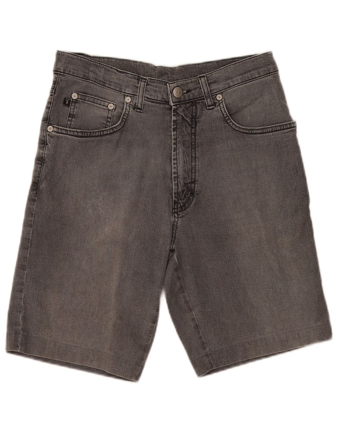 Shorts jeans feminino Trussardi W30 cinza médio