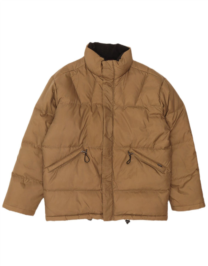 Jaqueta masculina Esprit Loose Fit acolchoada UK 36 pequena poliamida bege
