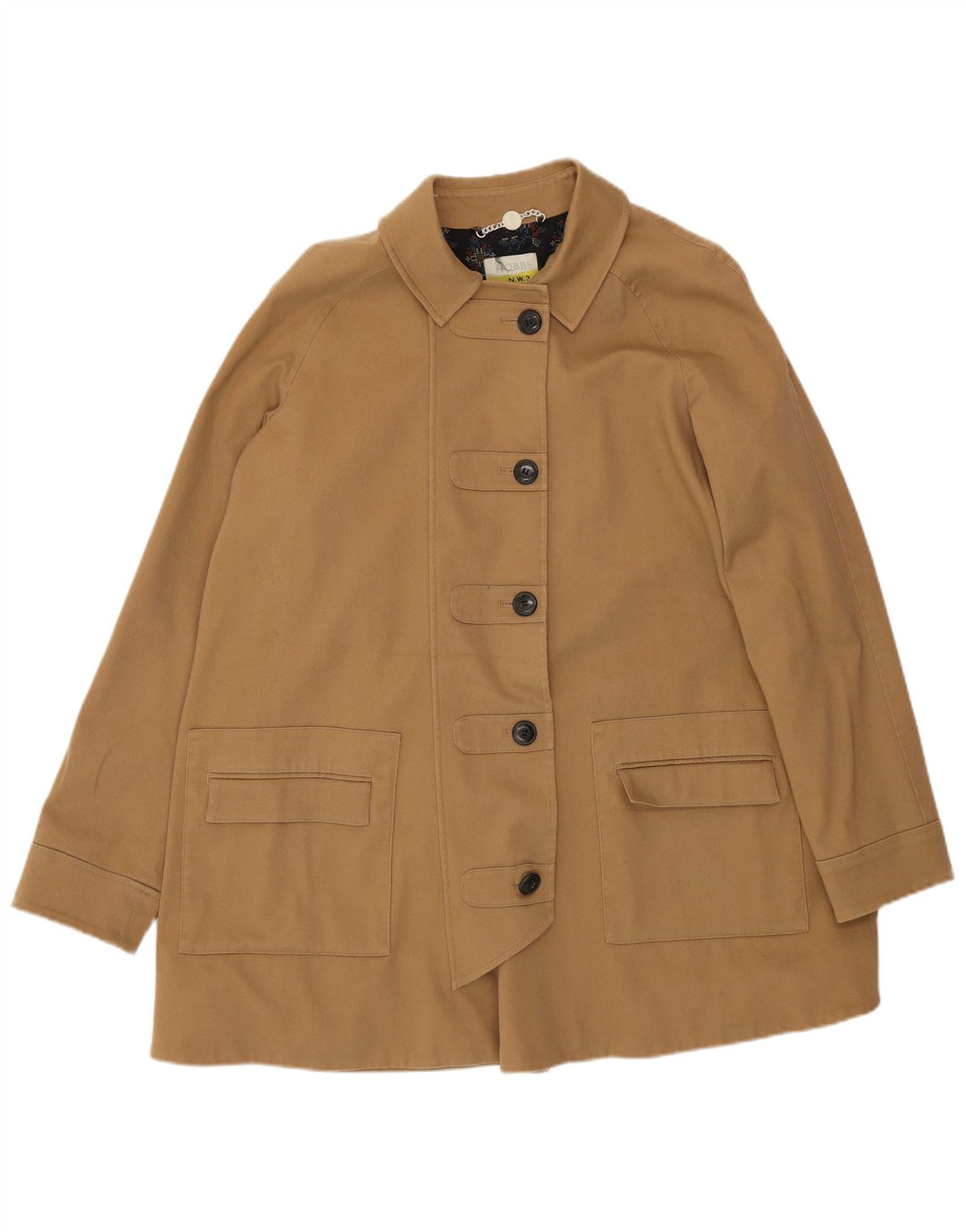 Sobretudo feminino HOBBS UK 12 algodão bege médio