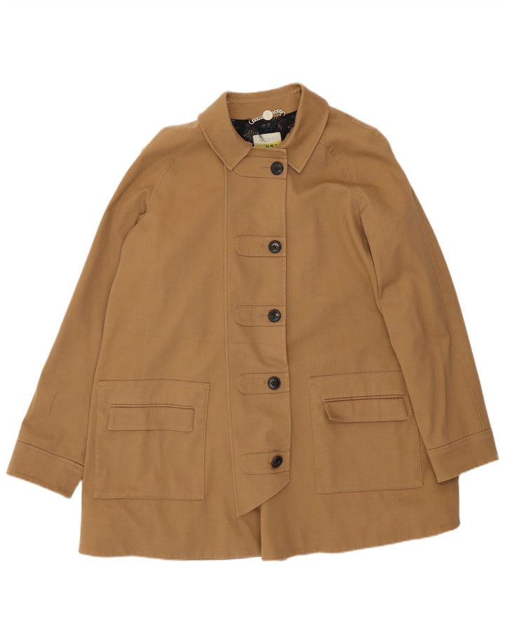Sobretudo feminino HOBBS UK 12 algodão bege médio