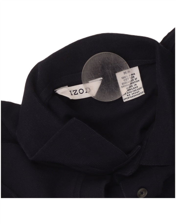 Camisa polo masculina IZOD de algodão azul marinho médio