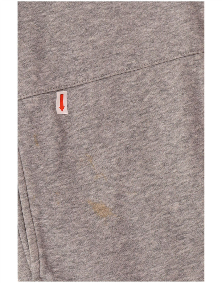 Nike Mens Treino Top Jaqueta Grande Algodão Cinza