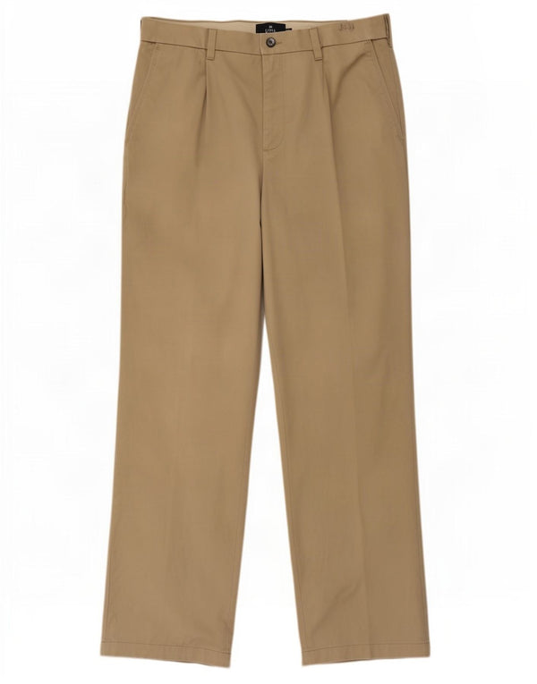 Calça Chino Masculina Marks & Spencer W34 L31 Algodão Bege