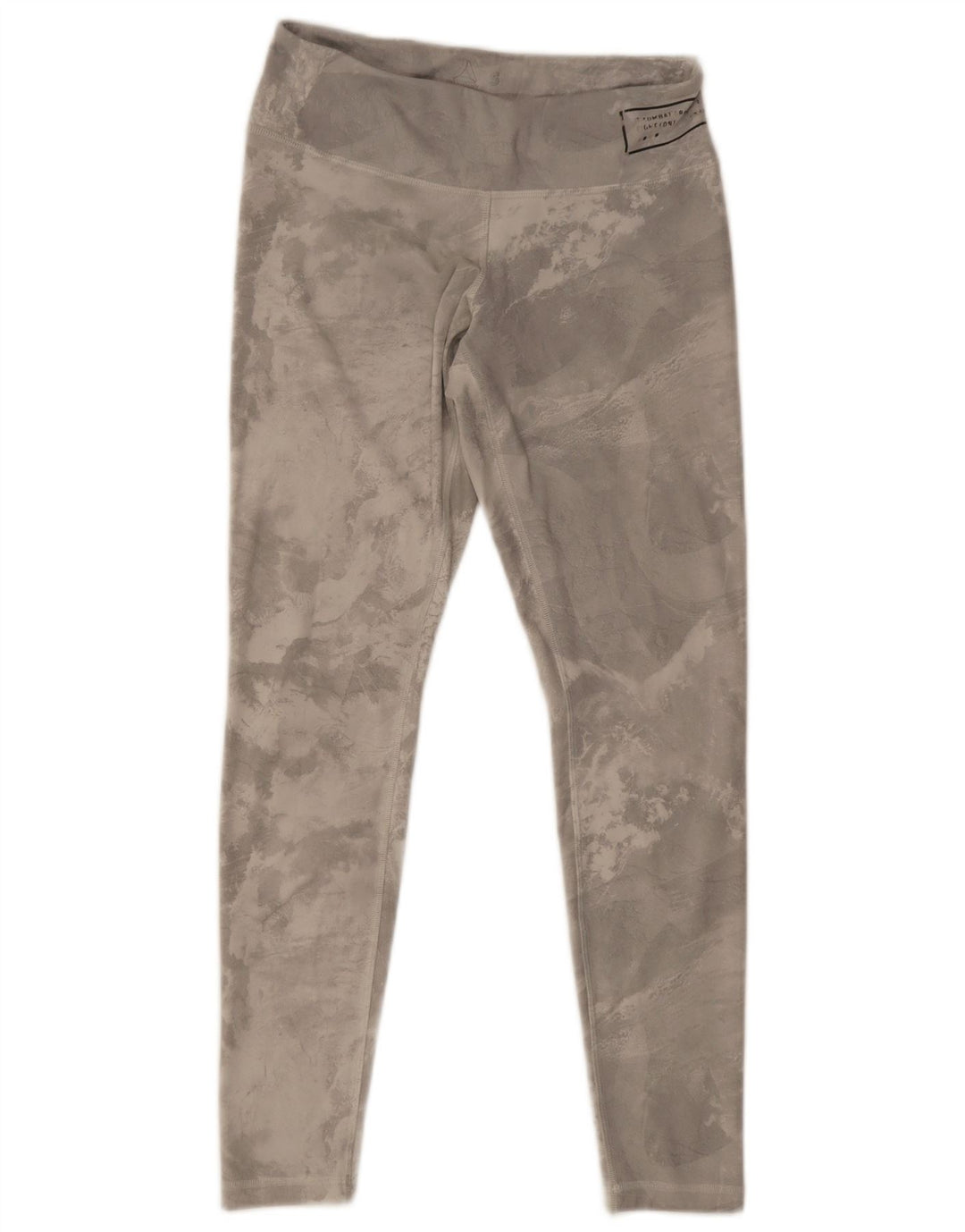 Leggings Reebok Mulher UK 8/10 Small Grey Tie Dye