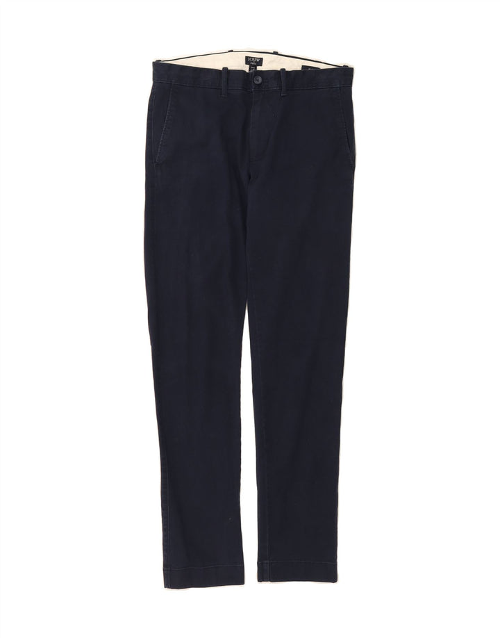 J. CREW Mens Flex Slim Chino Trousers W30 L32  Navy Blue Cotton Vintage J. Crew and Second-Hand J. Crew from Messina Hembry 