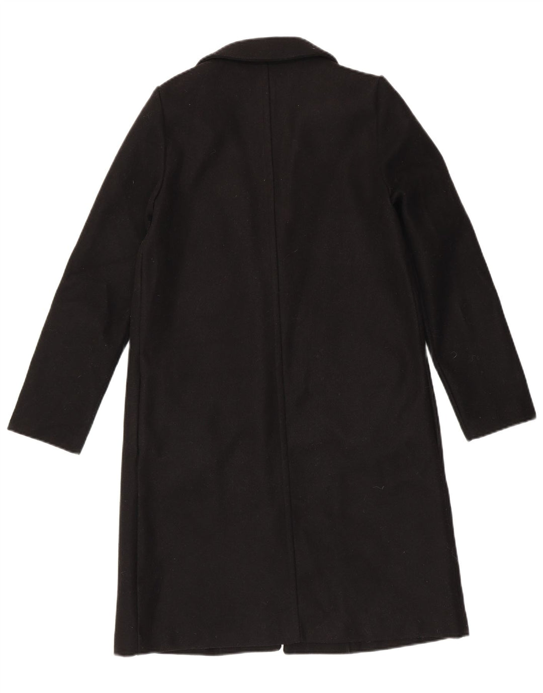 Sobretudo aberto feminino ZARA UK 10 pequeno poliéster preto
