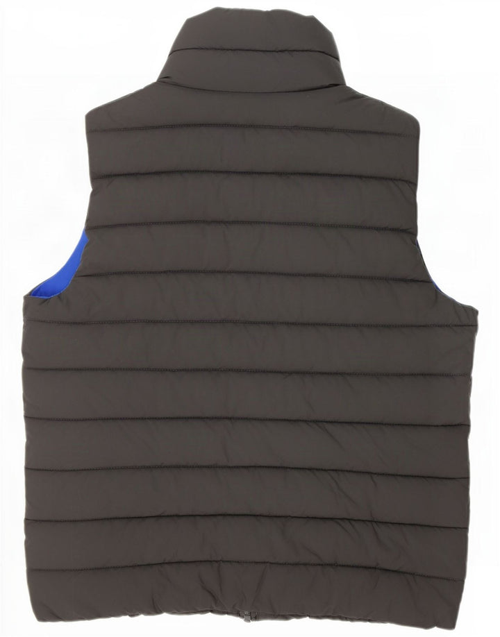 Colete acolchoado masculino Hollister UK 36 poliéster cinza pequeno