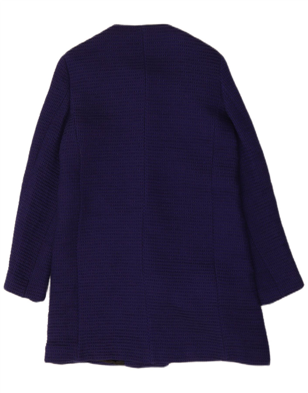 Sobretudo feminino Zara UK 10 pequeno azul marinho