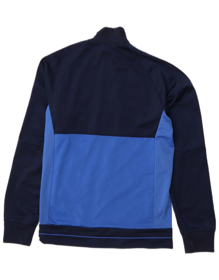 ADIDAS Mens Tracksuit Top Jacket Pequeno Azul Marinho Colourblock Poliéster