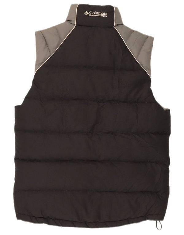Colete acolchoado masculino Columbia UK 36 pequeno preto colorido em poliéster esportivo