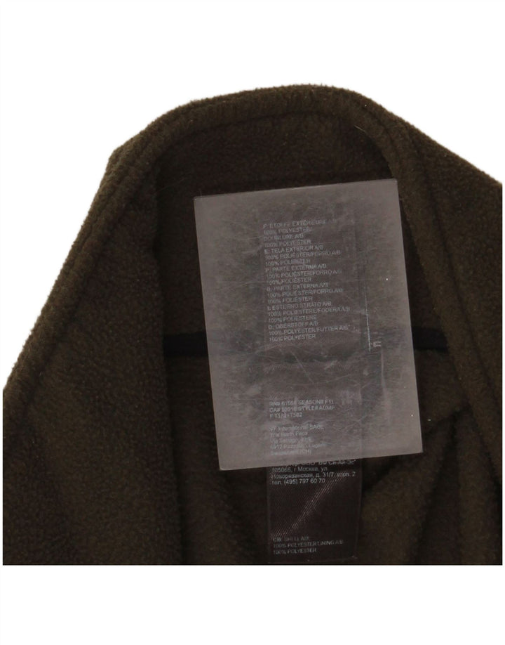 Jaqueta de lã masculina THE NORTH FACE Reino Unido 36 poliéster cáqui pequeno