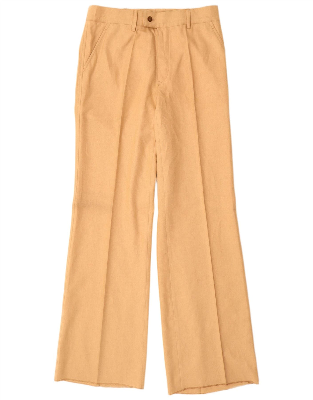 Conjunto feminino VINTAGE de 2 peças UK 12 médio W28 L34 bege