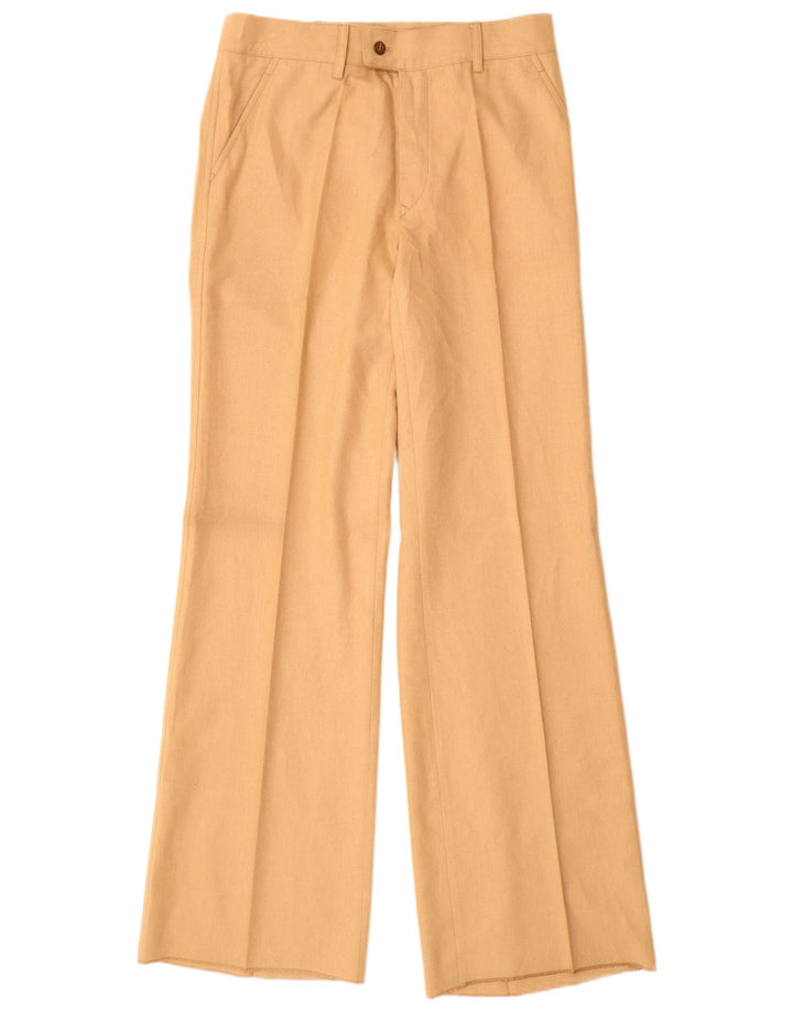 Conjunto feminino VINTAGE de 2 peças UK 12 médio W28 L34 bege