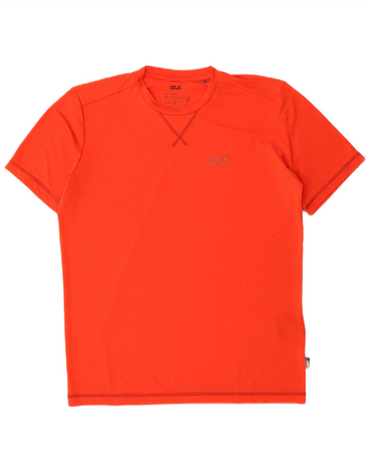 Camiseta masculina Jack Wolfskin Top UK 40 poliéster laranja médio