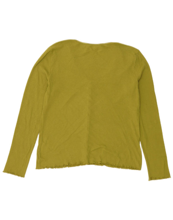 Suéter cardigã feminino Hobbs UK 18 XL algodão verde
