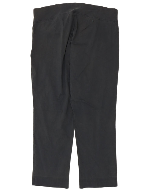 Calça feminina reta casual Autograph UK 24 4XL W42 L29 cinza viscose