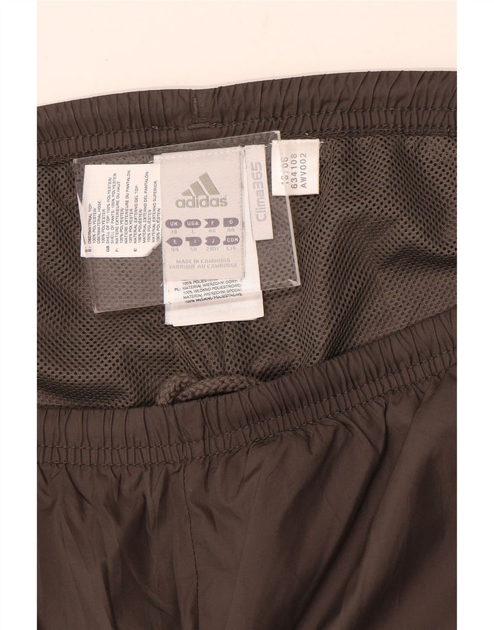 Calça impermeável feminina Adidas UK 18 XL marrom poliéster