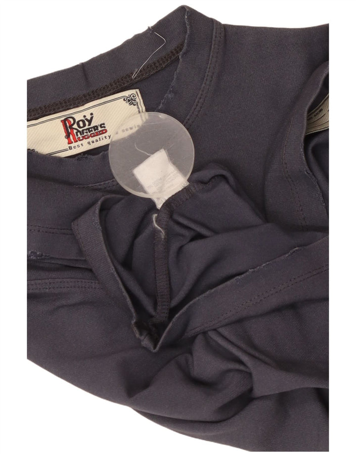 Camiseta gráfica ROY ROGERS para meninos 13-14 anos grande algodão azul marinho