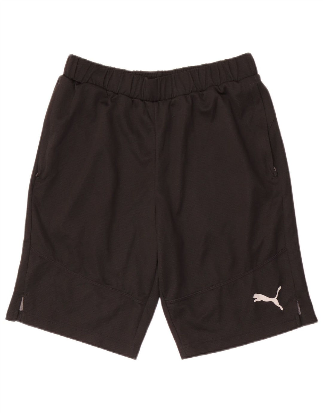 Shorts esportivos masculinos Puma médio preto poliéster