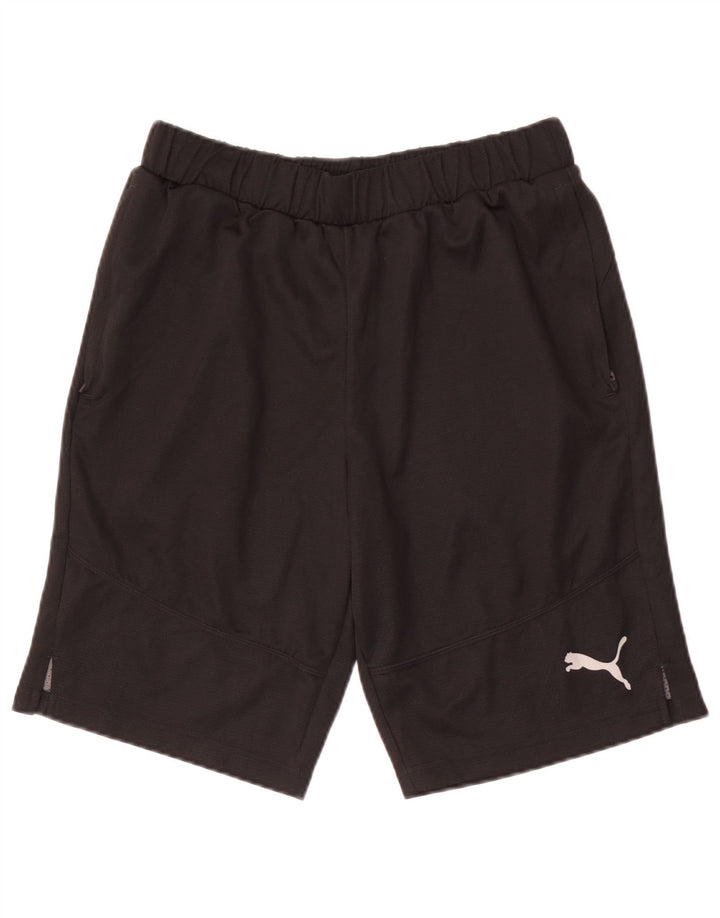Shorts esportivos masculinos Puma médio preto poliéster