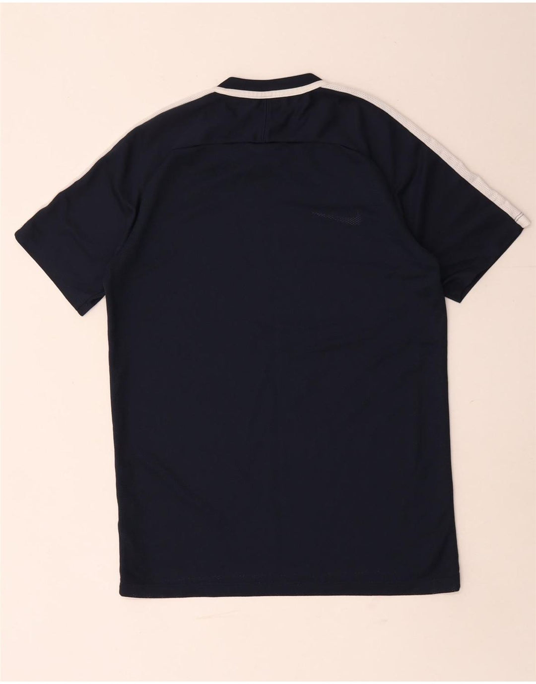 Camiseta masculina Nike Dri Fit Top pequeno bloco colorido azul marinho