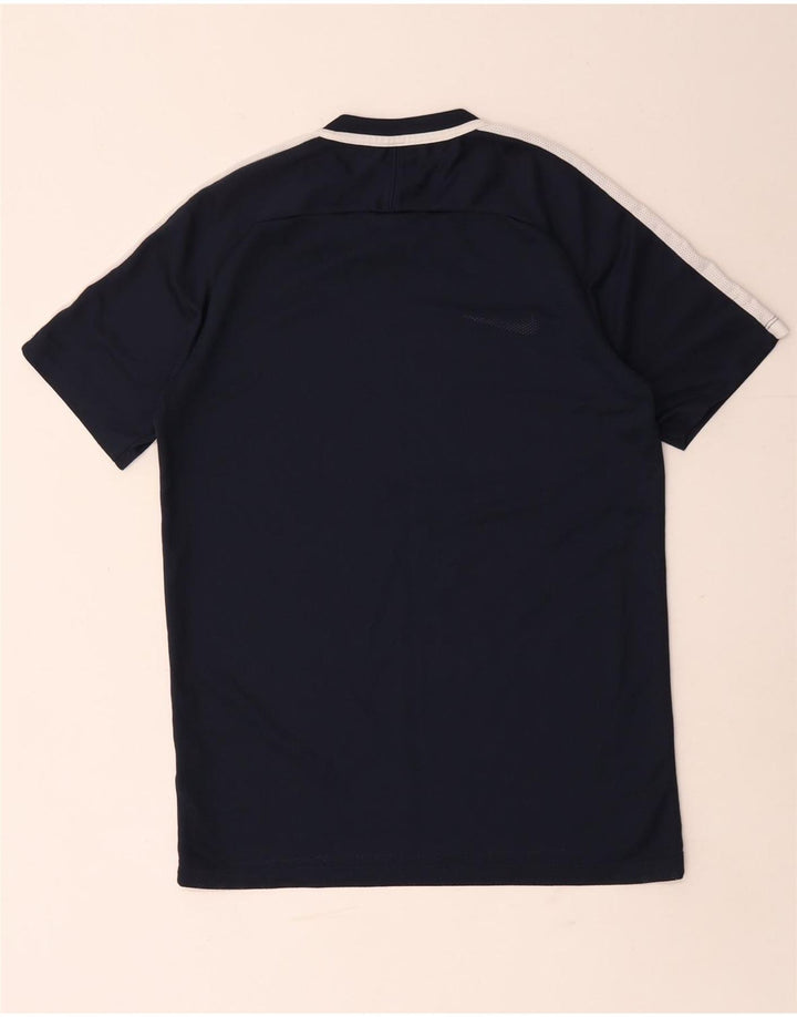 Camiseta masculina Nike Dri Fit Top pequeno bloco colorido azul marinho