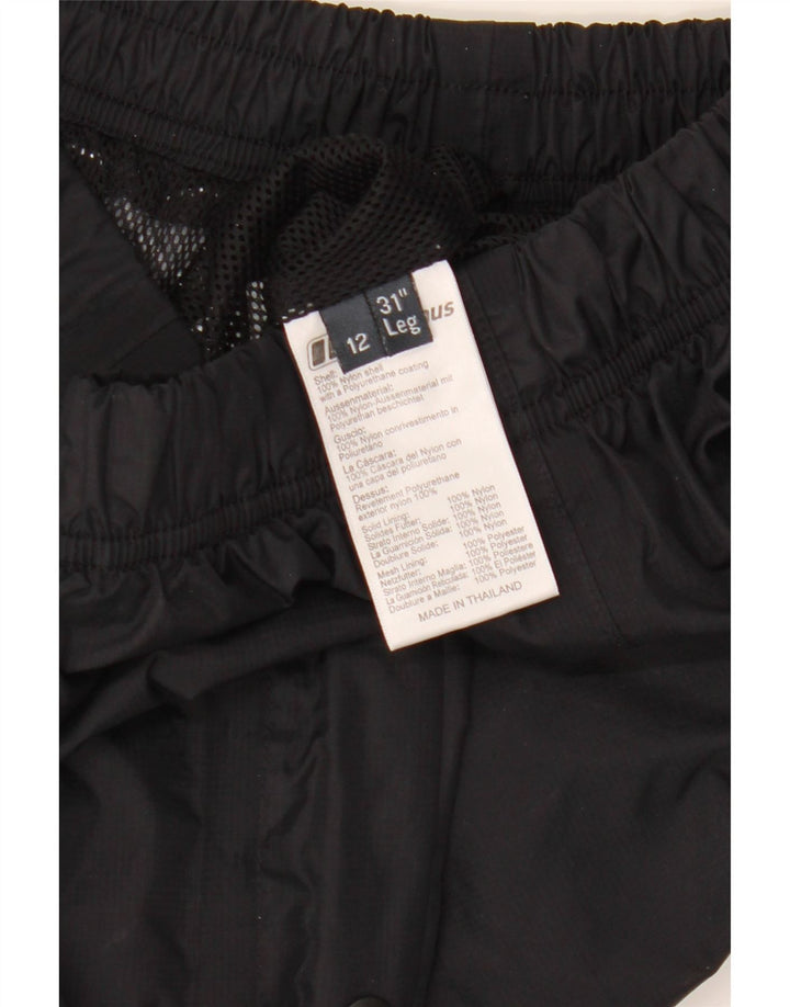 Calça de treino feminina BERGHAUS UK 12 médio preto nylon
