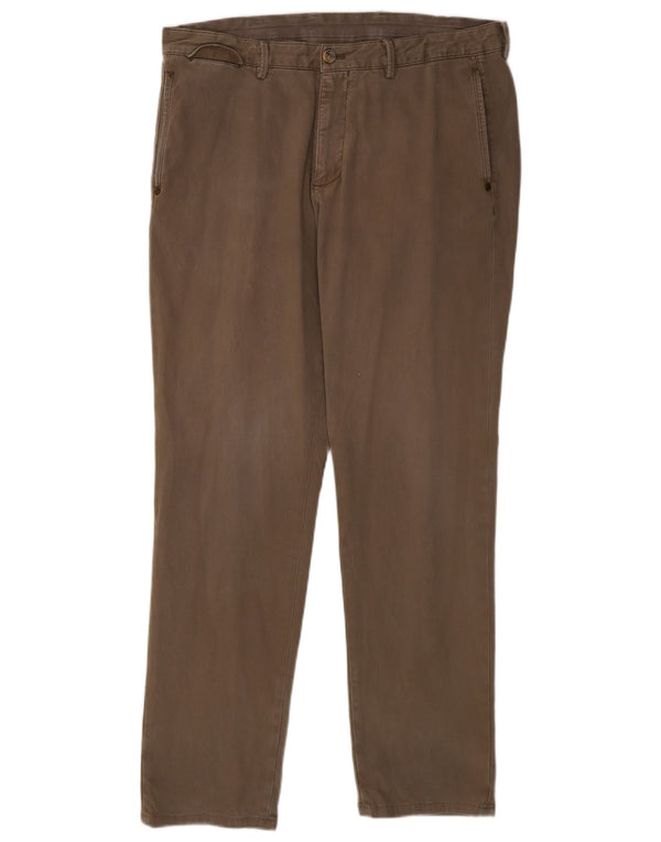 Calça Chino Masculina Massimo Dutti Casual Fit Slim UE 46 XL W36 L31 Bege