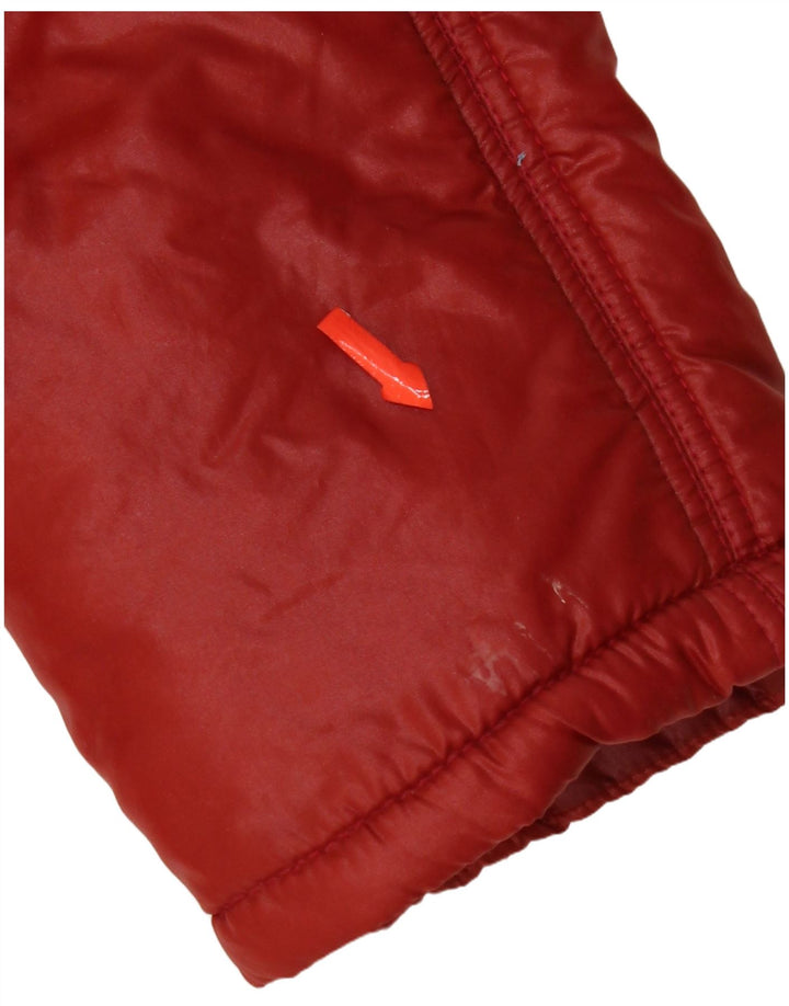 Jaqueta acolchoada com capuz feminino Charly IT 48 XL vermelho Colourblock poliamida