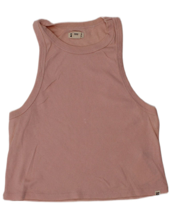 Top colete feminino Billabong 6-7 anos algodão rosa