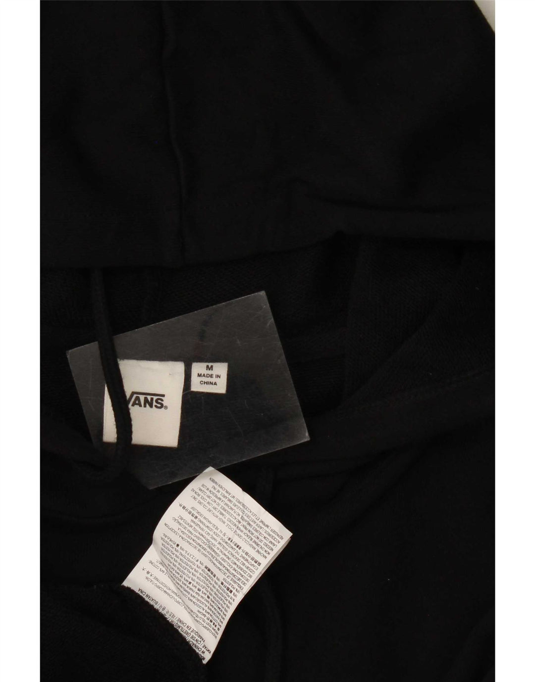 Vans Mens Graphic Hoodie Jumper Médio Preto Geométrico Algodão
