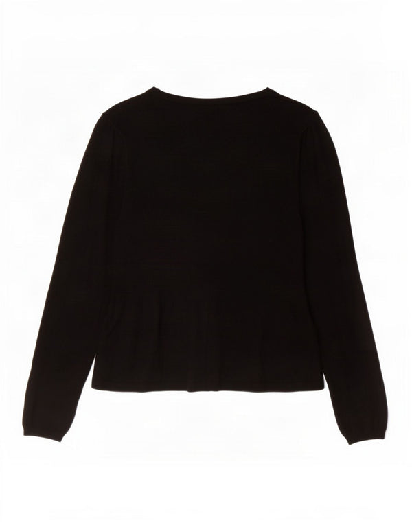 Suéter cardigã feminino Marks & Spencer UK 14 viscose preta média