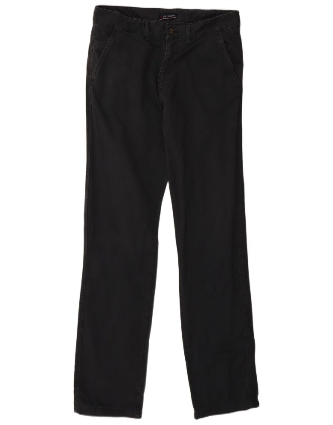 Pierre Cardin Calça Chino Masculina Reta W32 L33 Cinza