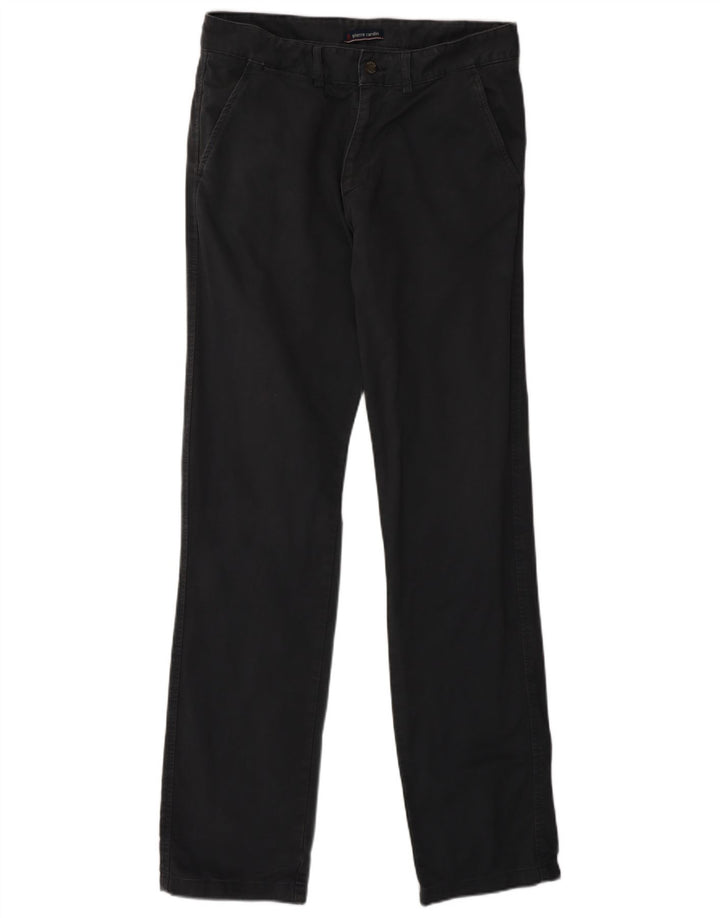 Pierre Cardin Calça Chino Masculina Reta W32 L33 Cinza
