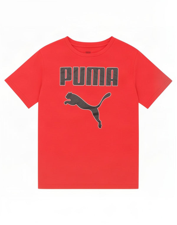Camiseta Puma Boys Graphic Top 10-11 Anos Médio Vermelho