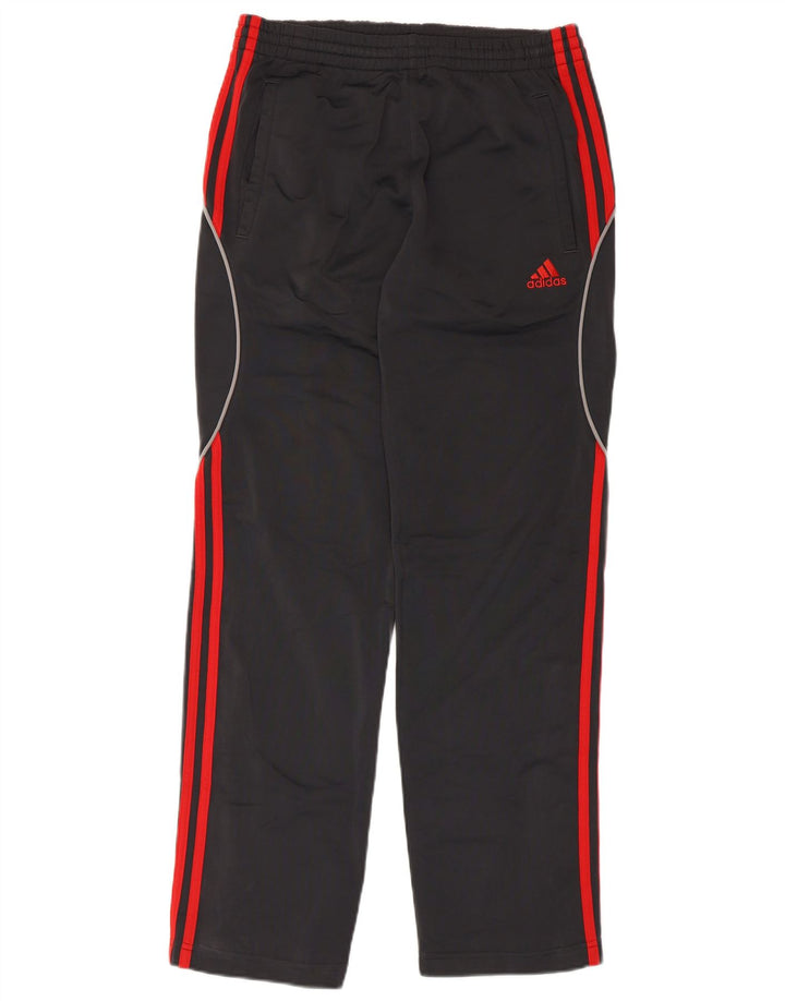 Calças de treino masculinas Adidas UK 34/36 poliéster cinza pequeno