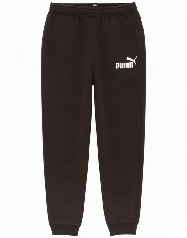 Puma Boys Calças de treino Joggers 7-8 anos Algodão preto