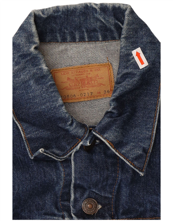 Jaqueta jeans feminina LEVI'S EU 36 pequena azul