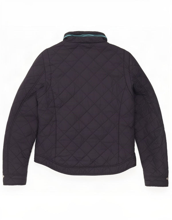 Jaqueta masculina acolchoada com capuz Superdry UK 38 nylon azul marinho médio