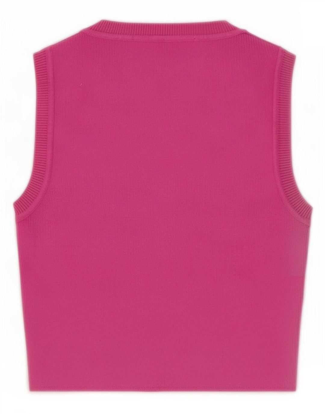 Zara Womens Vest Top UK 10 Pequeno Rosa