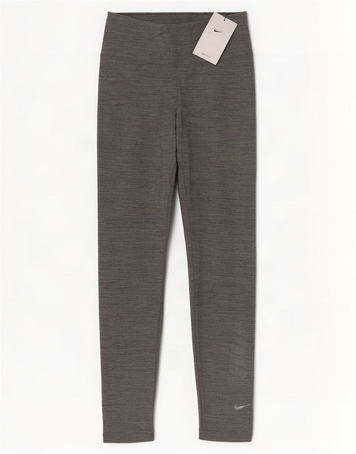 Leggings Nike Dri Fit Graphic UK 4 XS Cinza Poliéster Flecked