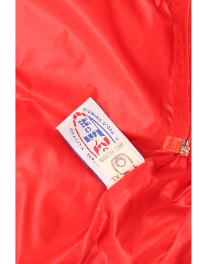 Jaqueta acolchoada masculina MC Ross UK 42 XL poliamida vermelha