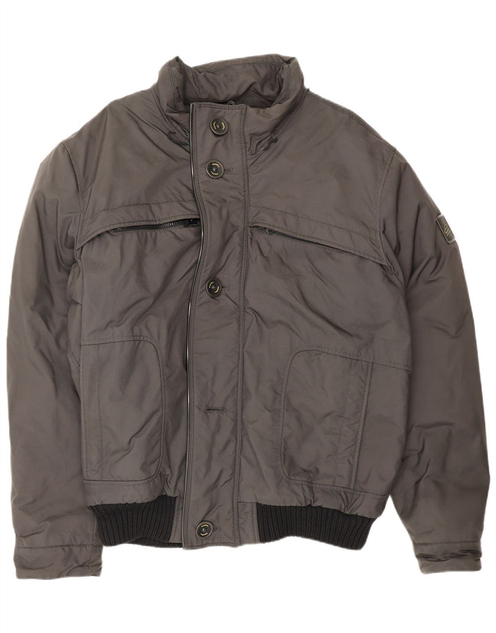 Jaqueta bomber masculina Refrigiwear UK 44 2XL cinza Colourblock Nylon
