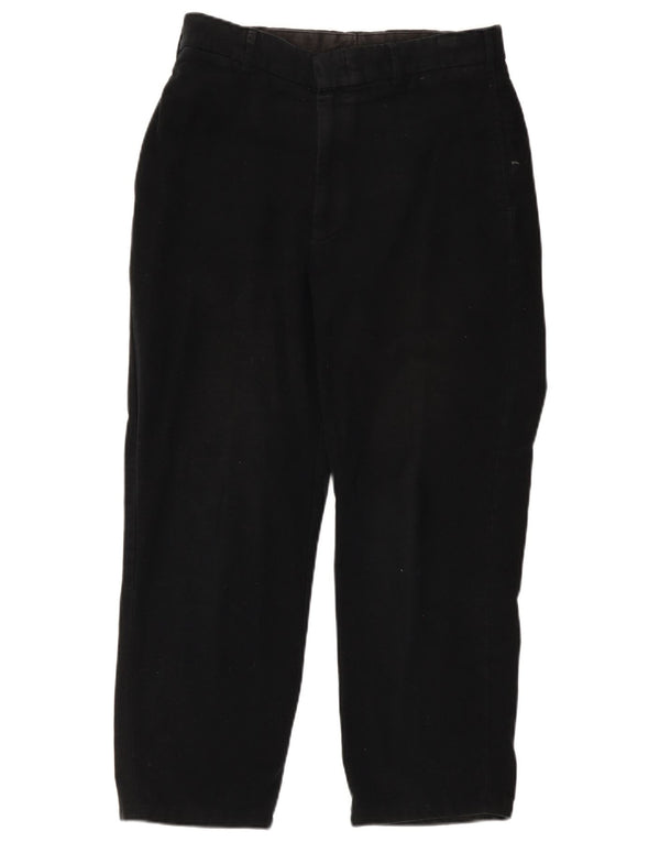 Calça Chino Reta Masculina Vintage W34 L26 Algodão Preto